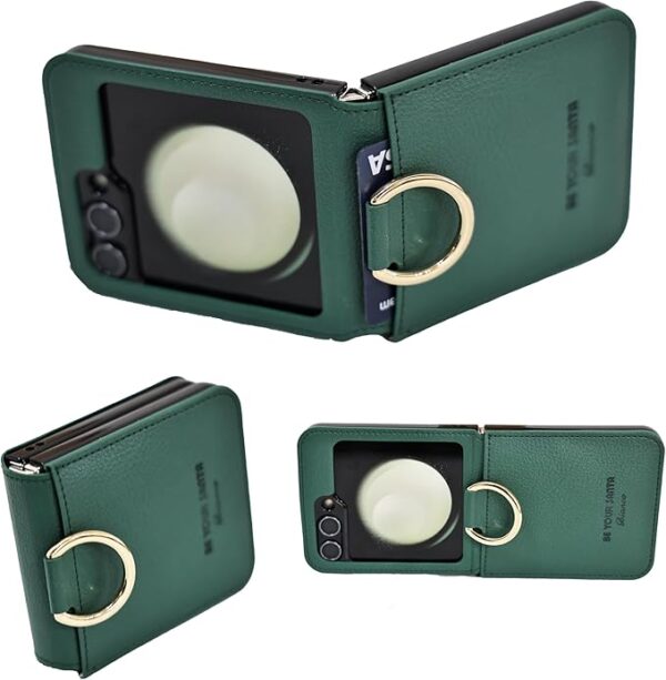 [BeYourSanta] Galaxy Z Flip 5 Case Bosco & Bianco with Card Holder